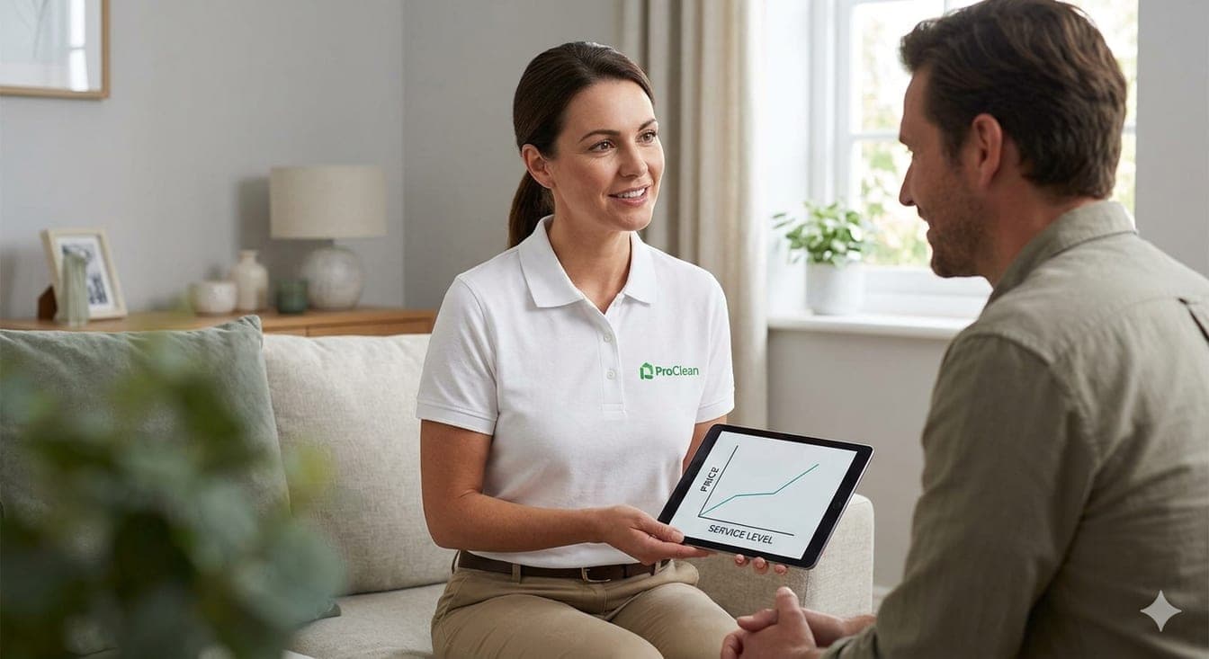Cleaning service price consultation
