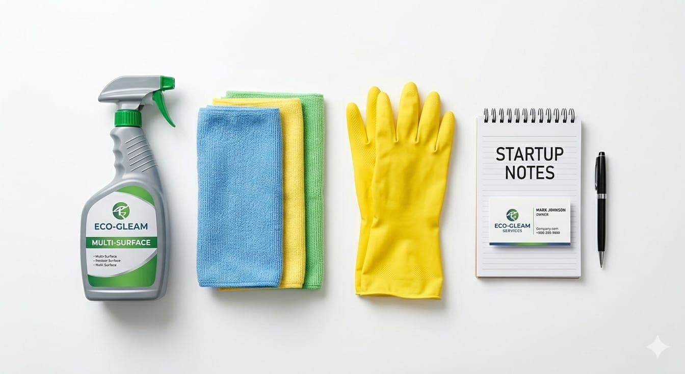 Startup cleaning equipment checklist