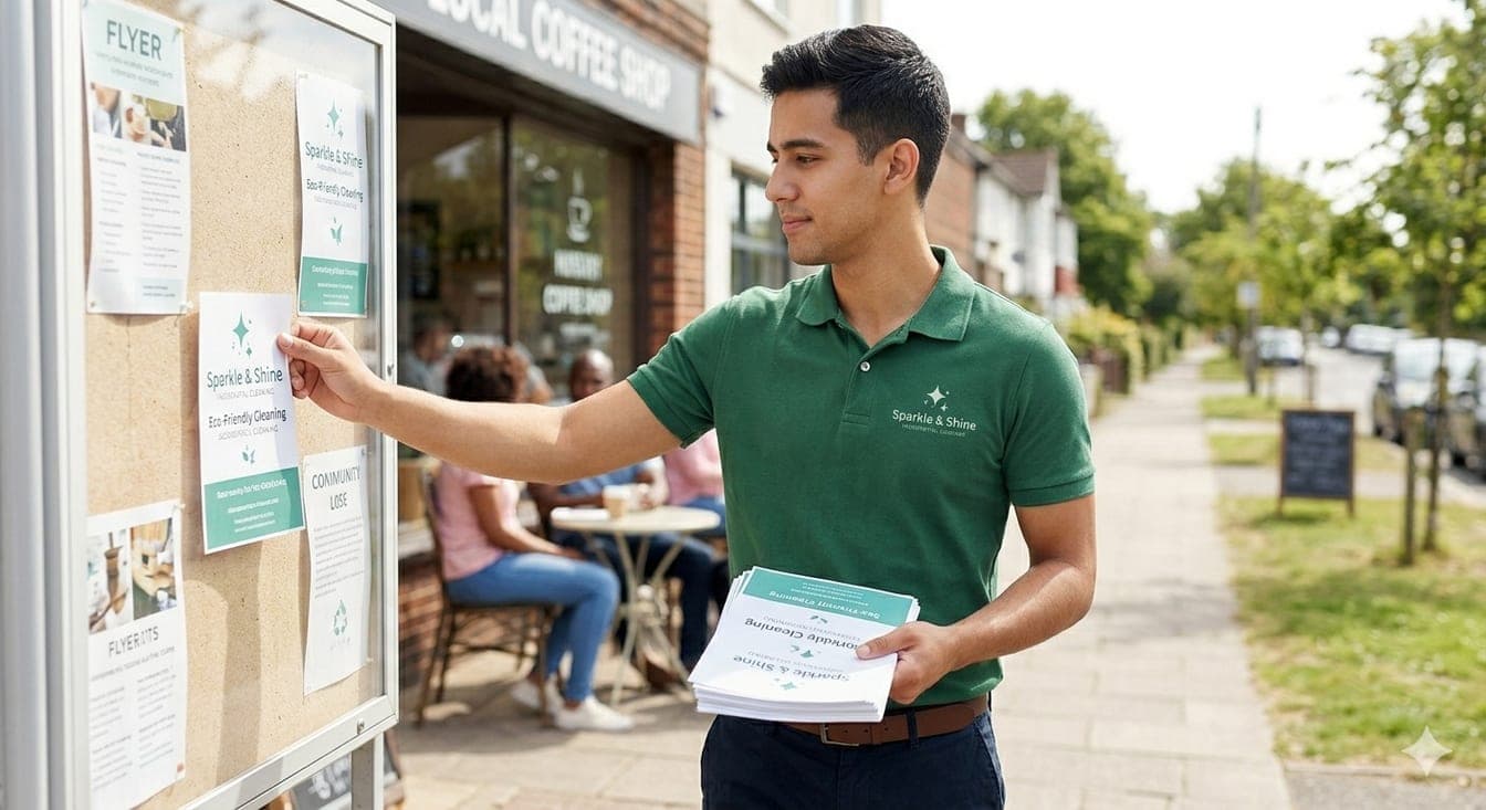 Community outreach for a new cleaning business